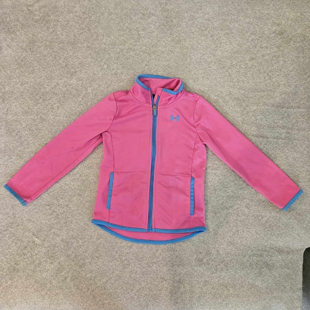 Little girls pink athletic jacket